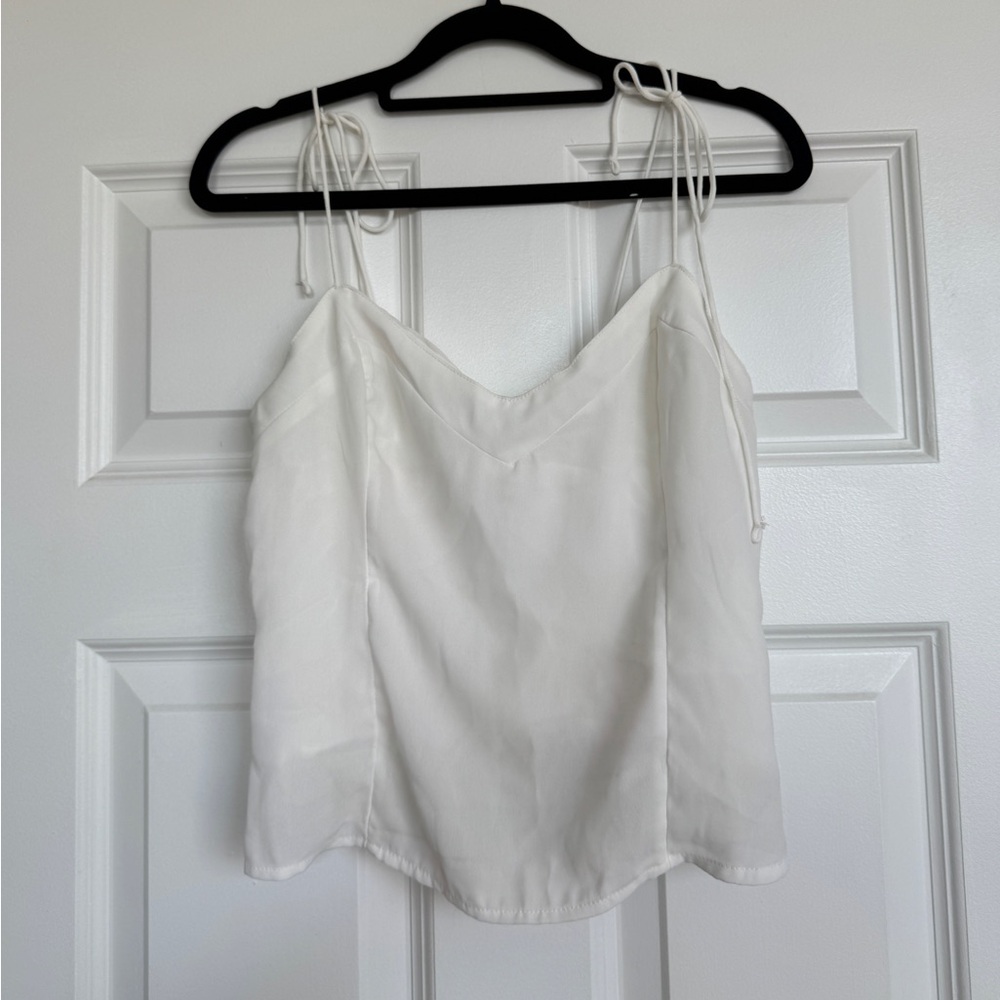 Abercrombie & Fitch White Tank Top
